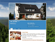 Tablet Screenshot of pension-braun-winterberg.de